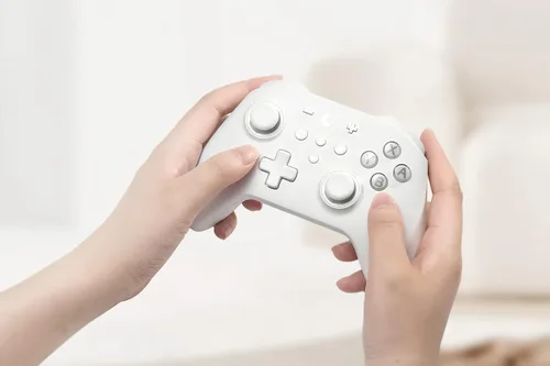 Vista 4 de GuliKit Kingkong 2 Pro Controller, Switch Pro Controller with Hall Effect Sensing Joystick, Wireless Bluetooth Gamepad for Mario Party Switch, No