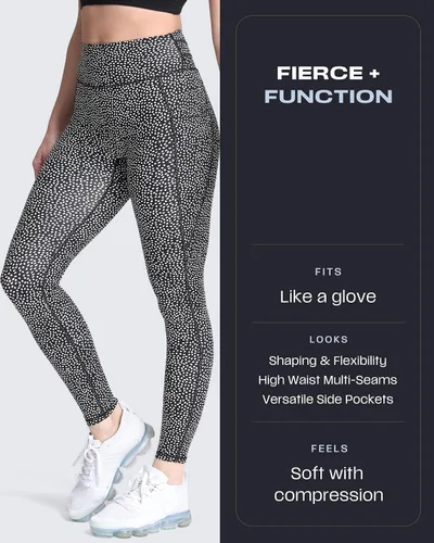 Vista 101 de Aoxjox Trinity - Pantalones de yoga de cintura alta con bolsillos para mujer, control de abdomen, cintura cruzada, leggings de entrenamiento suaves