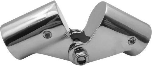 Vista 3 de Conector giratorio plegable de acero inoxidable 316 resistente para tubo de barandilla de mano de barco de 7/8 pulgadas o 1 pulgada