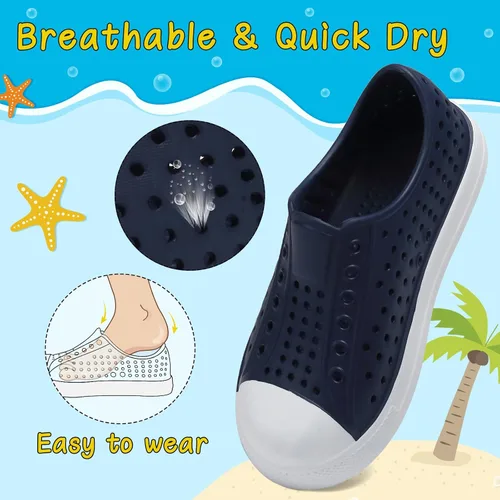 Vista 4 de ziitop Zapatos de agua para niños y niñas, sandalias de bebé, zapatos deportivos para playa, jardín, natación, antideslizantes, transpirables
