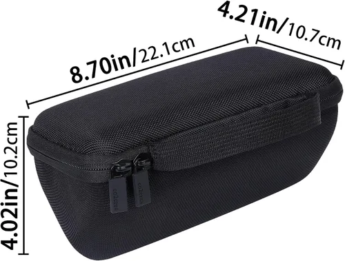 Vista 6 de co2CREA Estuche rígido de repuesto para altavoz Bluetooth BolaButty X-GO C27C IPX5 impermeable (negro)