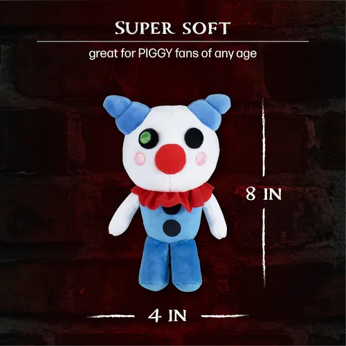 Vista 3 de PIGGY Payaso de Peluche de Cerdito, Serie 1 Payaso Coleccionable