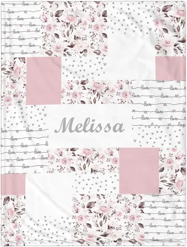 Vista 25 de Manta de bebé personalizada para niñas y niños, manta de bebé personalizada con nombre, mantas personalizadas con nombre para niños, manta de Linda