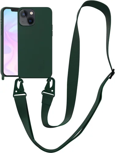 Vista 51 de Funda compatible con iPhone 8 Plus, iPhone 7 Plus/6 Plus/6S Plus con cordón, funda cruzada para iPhone con correa ajustable de silicona para iPhone