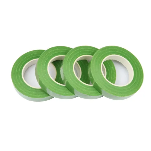 Vista 6 de 4 rollos de cinta floral, marrón, 1/2" de ancho, 30 yardas/rollo