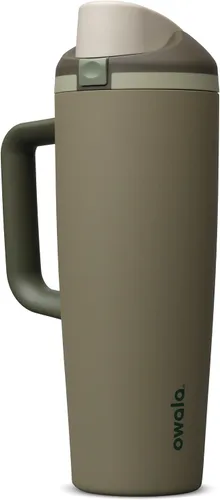 Vista 33 de Owala FreeSip - Botella de agua de acero inoxidable, 30 onzas, pastel de comida de ángel Angel Food Cake