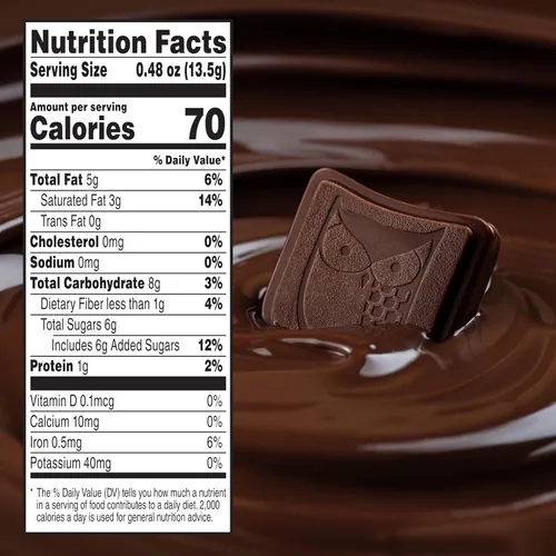 Vista 8 de AWAKE - Bocaditos de chocolate con cafeína - Chocolate oscuro, 50 bocaditos - 50mg de cafeína - Bocaditos energéticos envueltos individualmente