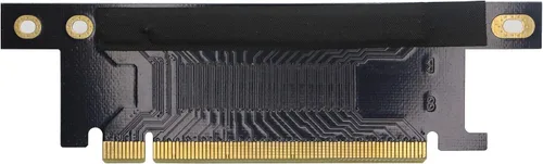 Vista 2 de Pci-E 16x tarjeta elevadora, PCI Express 3.0 16X cable de extensión 90 grados tarjeta de elevación de alta velocidad