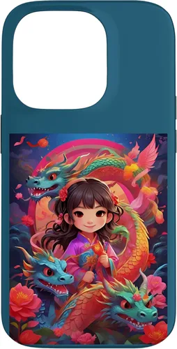 Vista 17 de Funda para iPhone 16 Chinese New Year of the Dragon 2024 Anime