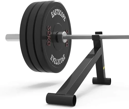 Vista 2 de Deadlift Jack levantador de pesas para cambios rápidos de peso olímpico, se utiliza como placas de peso de carga y descarga para ejercicio