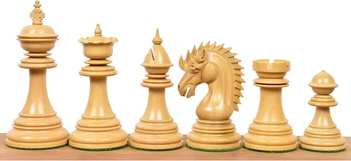 Vista 3 de RoyalChessMall - Juego de piezas de ajedrez Staunton de lujo de dragón de 4.4 pulgadas, madera de rosa con triple