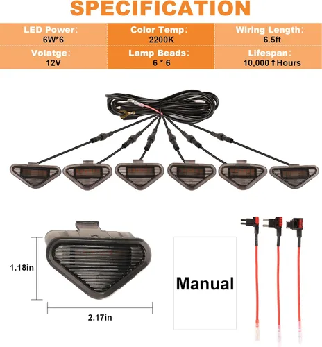 Vista 6 de Luces de parrilla para Nissan Frontier Pathfinder 2005 2006 2007 2008, luces LED de parrilla delantera para accesorios de segunda