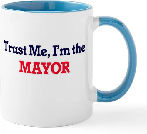 Vista 26 de CafePress I Love Mayor Mug Taza de café de cerámica de 11 oz (11.0 fl oz)