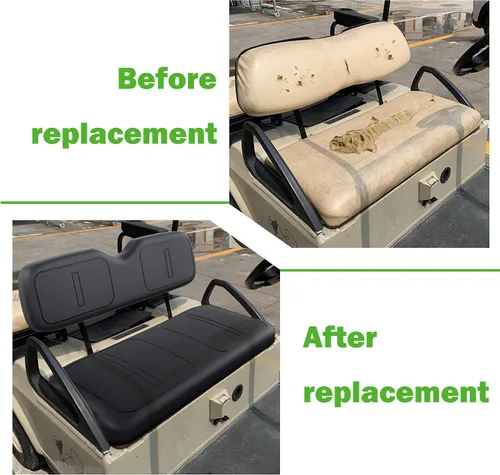 Vista 5 de 10L0L Repuesto de carrito de golf para asiento delantero y trasero para EZGO TXT 1994-2013 estilo de fábrica incluyendo cojín y almohadilla