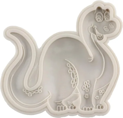 Vista 6 de Sijiangmold Moldes de silicona para fondant de dinosaurio para decoración de pasteles de dinosaurios, chocolate y dulces, decoración de cupcakes