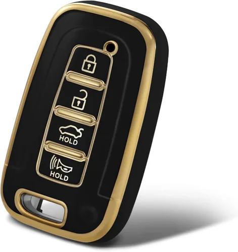 Vista 21 de Funda protectora inteligente de termoplástico con 4 botones para llave de Hyundai; funda compatible con los modelos Elantra, Ioniq, Sonata, Tucson