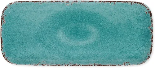 Vista 10 de UP ware Crackle Cream - Bandeja de servir de melamina, bandeja rectangular de 15 x 6.5 pulgadas, bandeja de alimentos sin BPA para entretenimiento