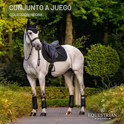 Vista 6 de Equestrian Stockholm Close Contact Horse Saddle Pad for Jumping Negro