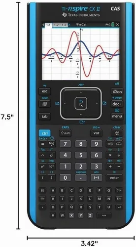 Vista 9 de Texas Instruments Calculadora gráfica de color TI-Nspire CX II CAS con software para estudiantes (PC/Mac) Potente sistema de álgebra informática