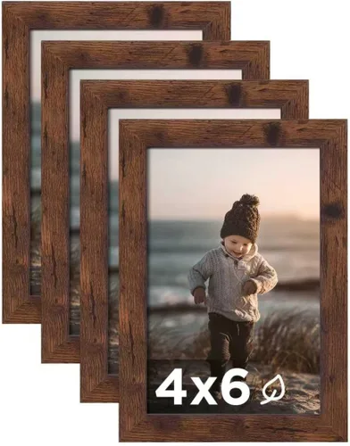 Vista 69 de KINLINK Marco de Fotos A3 Negro Juego de 4, Marcos de Fotos de Madera con Paspartú A4 con Plexiglás para A4 con Paspartú o A3 sin Paspartú
