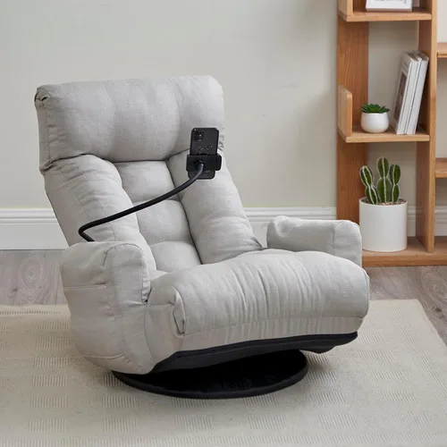 Vista 11 de Yoglad Sofá de estilo japonés, silla de juegos de suelo, sofá perezoso para leer juegos y meditar, 3 posiciones ajustables con cómodo respaldo