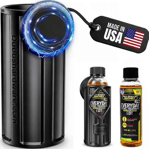 Vista 18 de Soporte magnético para aditivos diésel, compatible con aditivo diésel Hot Shots, botella de doble cuello de 16 onzas, imanes resistentes, fabricado