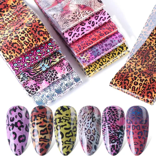 Vista 40 de Calcomanías holográficas de transferencia de uñas, hojas de esmalte de uñas de corazón de amor, láminas de transferencia de papel estrellado