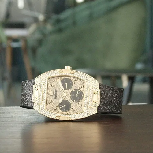 Vista 4 de GUESS US Women's Gold-Tone Multifunction Watch, one