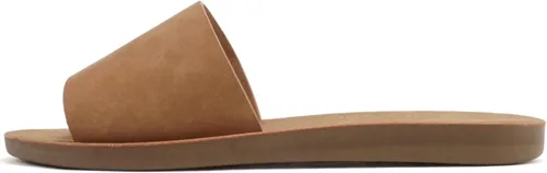 Vista 29 de Soda Shoes Efron-S - Chanclas básicas lisas para mujer, sandalias deslizantes, informales, puntera abierta, playa Todo negro Pu