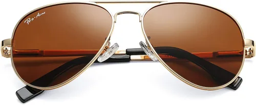 Vista 11 de Pro Acme Gafas de sol clásicas polarizadas estilo aviador, 100% protección UV, 52 mm 58 mm 63 mm