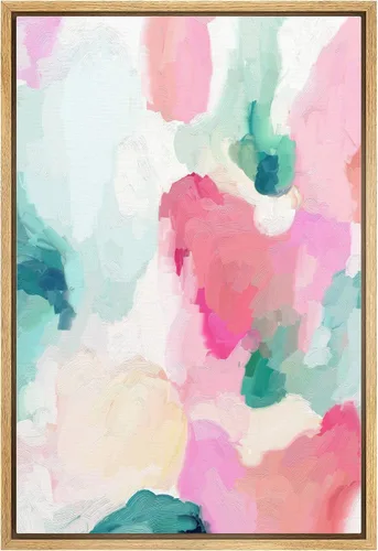 Vista 32 de MUDECOR Impresión en Lienzo Enmarcado Arte de Pared Pincelada Floral Abstracta en Tonos Neutros Cálidos Tonos Terrosos Ilustraciones Minimalismo