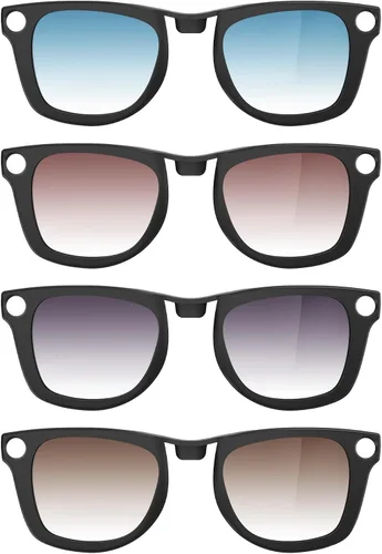Vista 9 de HiBloks Transition/Gradient Polarized Clip-On Lens for RayBan Meta Wayfarer UV Protection Clip-On Lenses Matte/Shiny Accessories for Ray-Ban Meta
