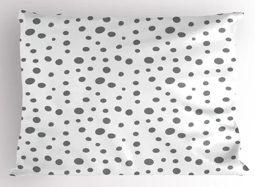 Vista 66 de Ambesonne Juego de 2 fundas de almohada navideñas, diseño de estrellas de Navidad y copos de nieve, letras retro, ropa de cama de microfibra