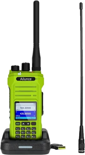 Vista 10 de Retevis Ailunce HA1G GMRS Radio de mano, radio de 2 vías con micrófono