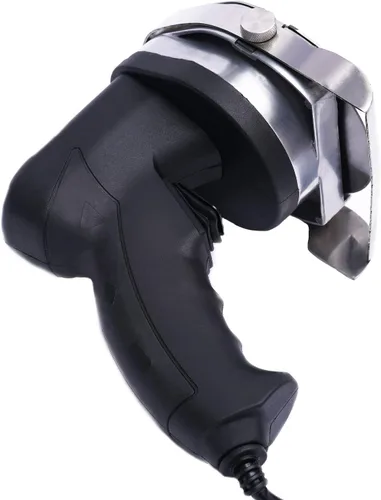 Vista 6 de Cortador eléctrico de carne profesional Shawarma Doner cortador de carne 110 V 80 W Gyro Carver máquina de mano 0.039-0.315 in de grosor de corte