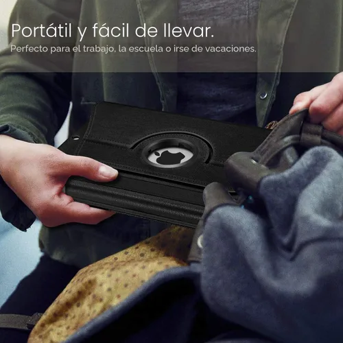 Vista 7 de Fintie 360° Rotating Case for iPad 9th / 8th / 7th Generation 10.2 Inch Negro