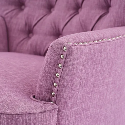 Vista 9 de Christopher Knight Home Tafton - Silla de club de tela, color morado claro
