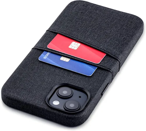 Vista 22 de Dockem Funda para iPhone 14 con placa de metal integrada para montaje magnético y 2 bolsillos para tarjetas: Cartera Luxe M2, piel sintética