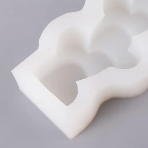 Vista 5 de Moldes de vela de silicona hechos a mano en forma de corazón moldes de vela de cera DIY regalos para bodas decoración del hogar (LZ446)