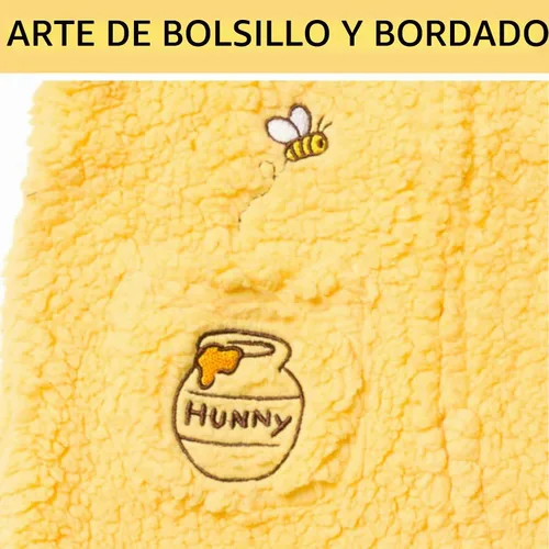 Vista 5 de Disney Mono de forro polar con capucha para bebé recién nacido a bebé Amarillo