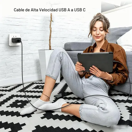 Vista 8 de Cable de carga corto USB A a USB C de 1.5 pies, cable de carga Carplay para iPhone 17/16/15, iPhone 17E/16E, 15/16/17 Pro Max 15 16 Plus, iPad 10ª