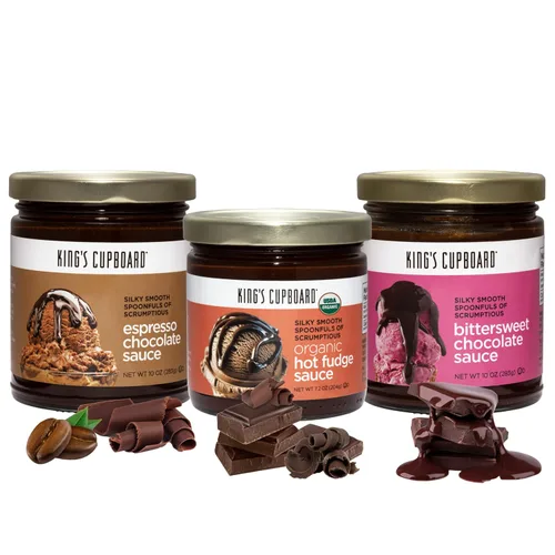 Vista 10 de Paquete de 4 caramelos: caramelo crema, caramelo orgánico, caramelo de bourbon y caramelo de especias de calabaza. Salsa de postre gourmet