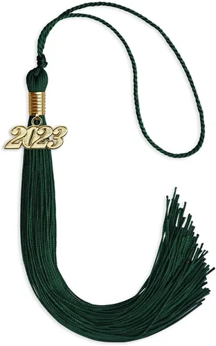 Vista 128 de Endea Graduation - Borla de un solo color con fecha dorada (Oro Antiguo, 2020)