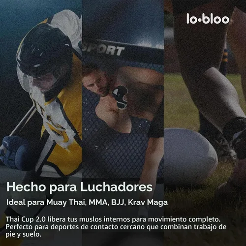 Vista 7 de Lo Bloo Thai Cup 2.0 Professional Athletic/Coquilla protectora de ingle para Deportes de contacto como el MMA, grappling, Jiu-Jitsu Brasileño