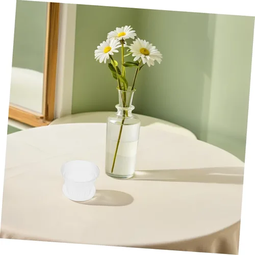 Vista 5 de Maceta de orquídeas para interiores, 1 juego de agujeros de ventilación, prácticas macetas redondeadas con bandeja transpirables, macetas