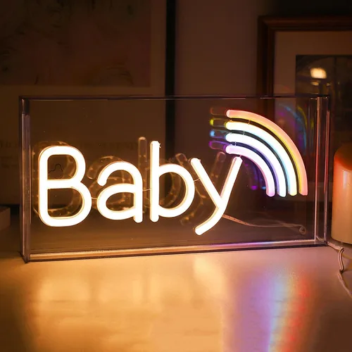 Vista 22 de Letrero de neón LED para fiesta, escritorio, dormitorio, hogar, cumpleaños, decoración artística con USB