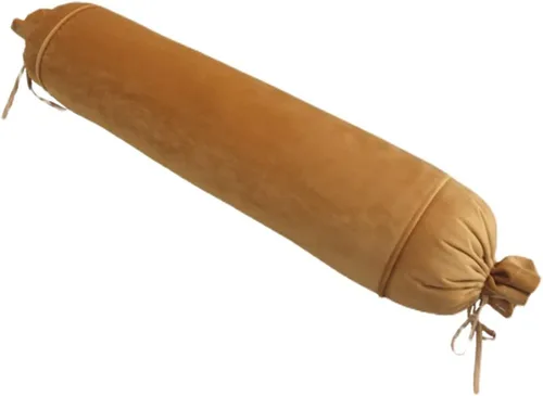 Vista 2 de Almohada redonda de terciopelo, almohada larga y suave, almohada decorativa de apoyo cervical, cojín cilíndrico redondo para el cuello, almohadas