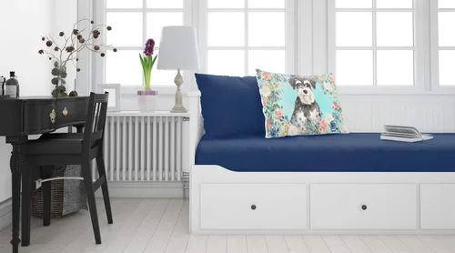 Vista 2 de Caroline's Treasures CK3417PILLOWCASE Schnauzer #2 Funda de almohada de tela estándar, ligera, súper suave, fácil de cuidar, decorativa, funda