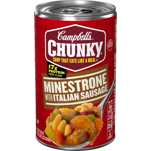 Vista 8 de Campbell’s Chunky - Sopa de papa horneada con queso cheddar y trozos de tocino, lata de 18.8 Oz