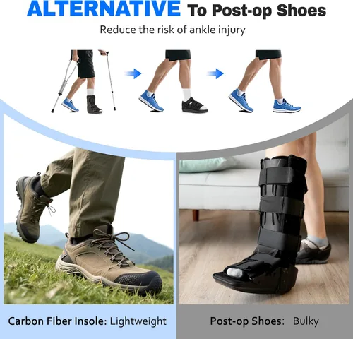 Vista 5 de Plantilla de fibra de carbono, 1 par, inserto rígido para zapatos para artritis, puntera de césped, Hallux Limitus, Hallux Rigidus, fracturas